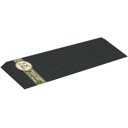 ELEVII - Angled Welcome Entry Mat, Non Slip Rubber Threshold