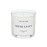 LILI BLAIR Candles | Fresh Linen | Luxury Scented Candle | Premium Jar Candle | Long Lasting |...