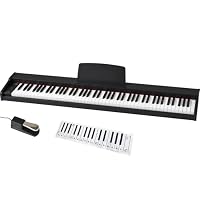 Amazon | TORTE トルテ 電子ピアノセット 木目調 スリムデザイン 88