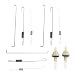 USPEEDA 2sets of Throttle Governor Spring Link Rod for Champion Power Equipment CPE 3 3.5 4KW Engine Generator 46565 46594 46596 46599 46533 46534 46535 46515 46516 46517