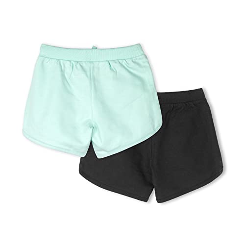 Image of Real Basics Premium Cotton Printed Shorts for Girls (Pack of 2)