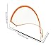 Fancyes 2Pcs Kids Soccer Goals Football Goal Post Easy Folding Portable Net Fun Outdoor Sports Games Mini Soccer Goals Set for Garden, 75 x 65 x 65 cm