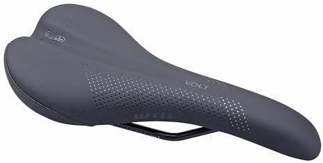 WTB Volt Bike Seat (Saddle) - Comfortable Medium Thickness Padding, Mountain, Gravel & E-Bikes (Titanium Rail, Medium)