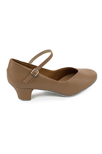 So'Danca Women's Practice Character Ballroom Shoe 1.5in heel Tan4