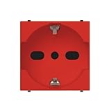 ABB toma biv. 2P + T, 16 A, P30/P17, roja