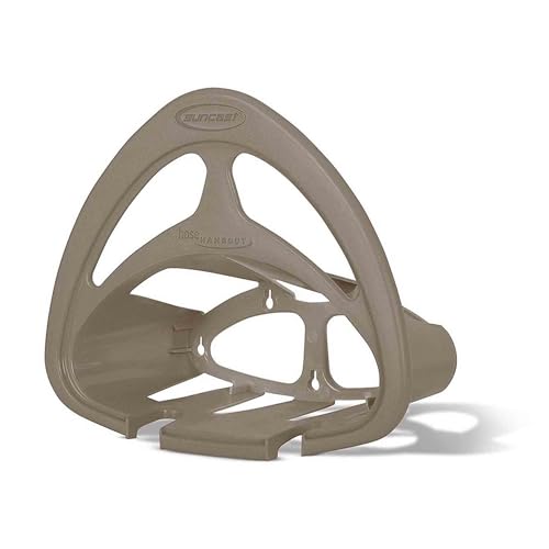 Suncast 2 Pack Hangout HH150 Outdoor Wall Mounted Durable Resin Garden Hose Holder with Accessories Shelf, Designed for 150 Foot Garden Hoses, Taupe - image 7