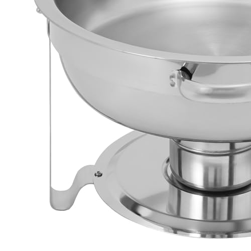 Chafing Dish Buffet Set Edelstahl Warmhaltebehälter mit Deckel,Kontrollierbare Feuerkraft,Chafing Dish Buffet-Set Buffetwärmer Schreibtisch Lebensmittelbe Hälter für Warm Speisen,Jede 4.5L – Bild 7
