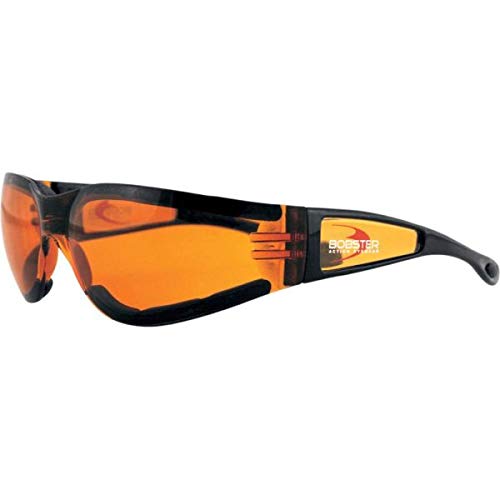 Gafas Booster Shield II negras lentes ámbar moto