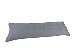 Silver Gray Grey Microsuede Body Pillow Cover Pillowcase with Double Sided Zippers 20