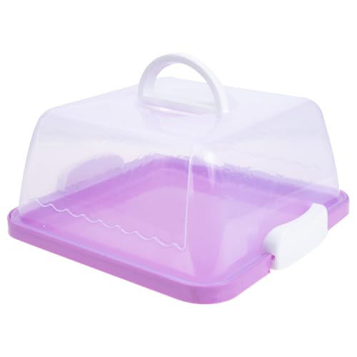 COLLBATH Cake Carrier with Lid and Handle Cake Stand Fits 8 inch Cake Bread Box Cupcake Containers Bakery Box for Transport Pies Nuts Fruit