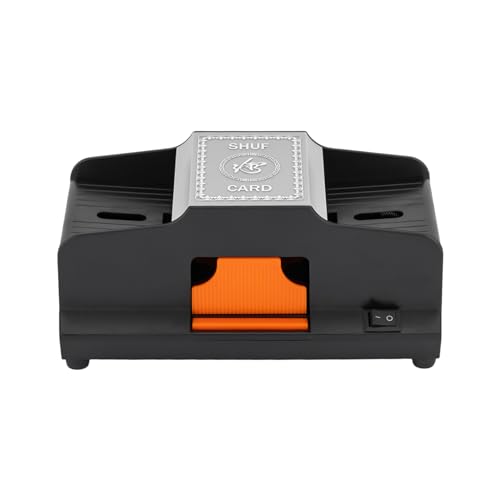 ACNAO Automatic Card Shuffler, Poker Shuffler Machine, 1-2 Deck Electric Shuffler Power Charging and Battery(Not Included) Shuffling Modes for Poker, Home Card Games,Party Club
