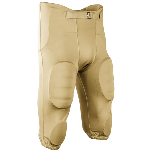Champro Boys' Terminator 3 Integrated Football Pants, Yellow
