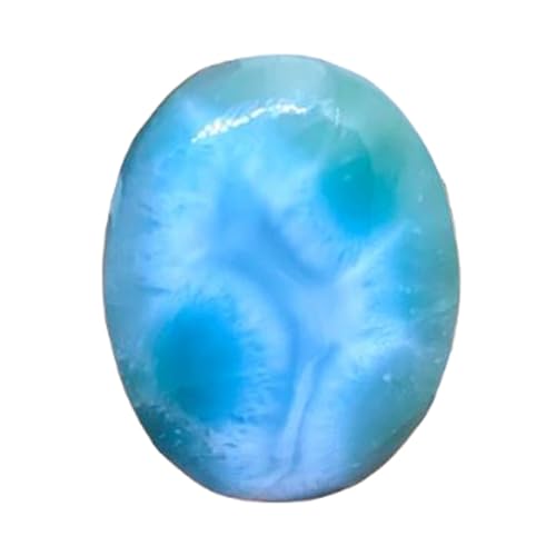 Larimar cabochon ovale 30x23mm pour création de bijoux de lithothérapie unique