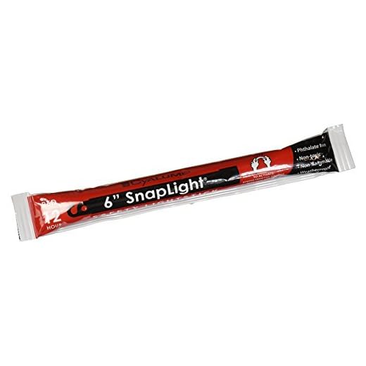 Cyalume 9-00721 Snap Light Stick, 6", Red (Pack of 20)