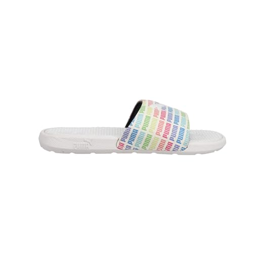 PUMA PUMA Cool Cat Slide Sandal, High Risk Red Black White, 2 US Unisex Little Kid