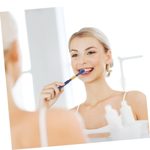 ELAYARD 4 weiche Zahnbürste drei tragbar Reinigung Reisezahnbürsten Zahnbürstenköpfe einseitig Form Handzahnbürste Erwachsene Zahnbürste manuelle Zahnbürsten Carbon-Gold-Bürstendraht – Bild 6