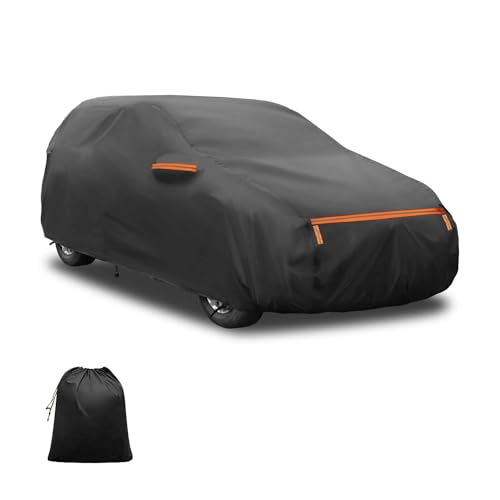 FUELHOOD トヨタに対応 シエンタ専用カバー 完全防水5層構造 裏起毛で塗装保護 梅雨雹対策 防風ロープ運転席ジッパー 夜間反射 日焼け凍結防止 435x180x150cm