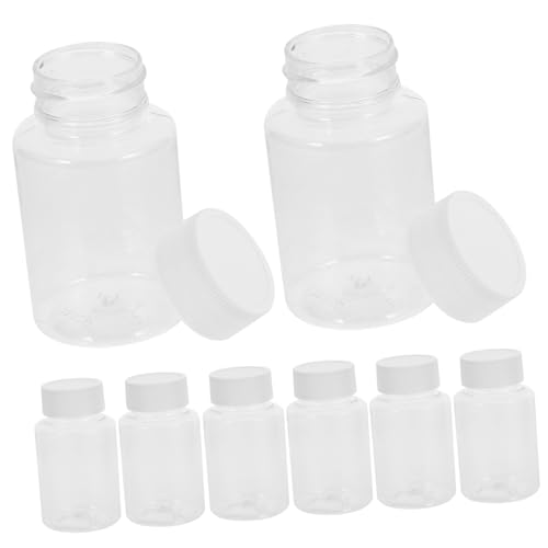 CRILSTYLEO 12 Piezas Botellas de Viaje Tapas Contenedores Vacíos Reutilizables para Cosméticos y Diseño Prueba de Fugas Transparentes y Prácticos para