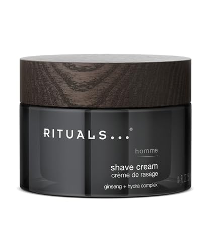 RITUALS Homme Crema de Afeitar, Crema Protectora con Ginseng y Complejo Hydra, Suaviza y Protege para un Afeitado Suave, 250ml