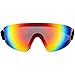 Birdz Eyewear Wing Skydiving Parasailing Goggles 2 Pairs with One Piece ReflecTech Red Mirror Lens & Blue Mirror Lens