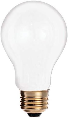 Satco S3950 25W A19 Incandescent Bulb, Frosted, E26 Base, 2 Pack, White image 4