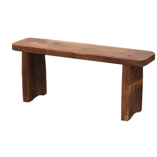 Panchina da giardino in legno per tutte le stagioni, resistente alle intemperie, sedile da patio, panca da esterno per portico anteriore, supporto per fiori in legno massello (99 L x 34 H)