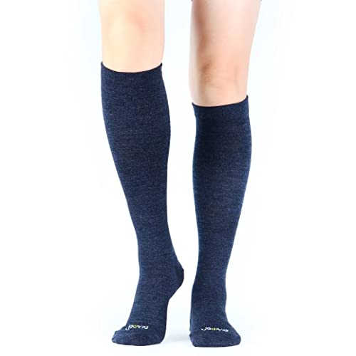 Image of ja vie 80% Merino Wool Ultra Soft 15-20mmHg Graduated Compression Socks for Women & Men