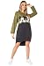 Disney Vestidos Mujer Casual con Minnie y Mickey Mouse, Jersey Largo Mujer, Vestido Mujer de Manga Larga, Regalos para Mujer y Adolescente Talla S-XL (Caqui, S)