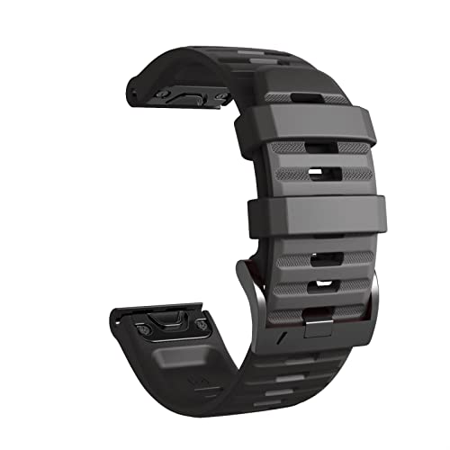 Bracelet de montre en silicone souple contre la transpiration Garmin Fenix