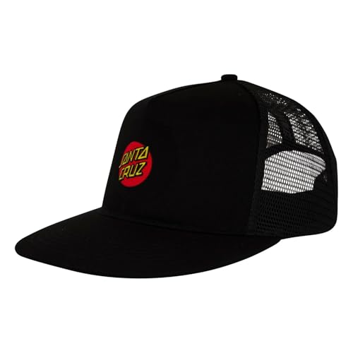 Gorra de malla bordada Santa Cruz evita calor con estilo negro