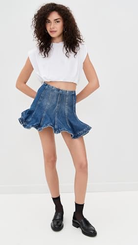 MSGM Women's Denim Mini Skirt2