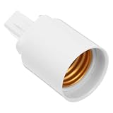 Adattatore Lampada LED G24d a E27, Convertitore Bianco