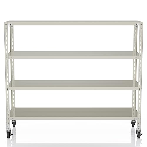 ^CK[bN yړȒPLX^[tz Ɩp X`[bN X`[Iω׏d120kg/i m1500×s450n-1200(4i) zCgO[ YS-B232S-W-04-C