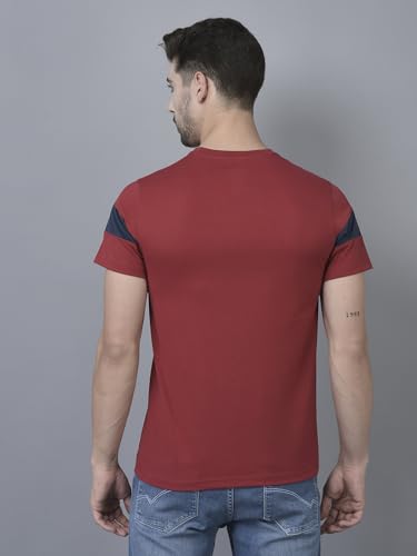 Image of Dollar Cotton Rich Fabric Solid Men's T-Shirt | Fashionable Prints | Embossed Logo Branding | Wide Array of Attractive Colours |