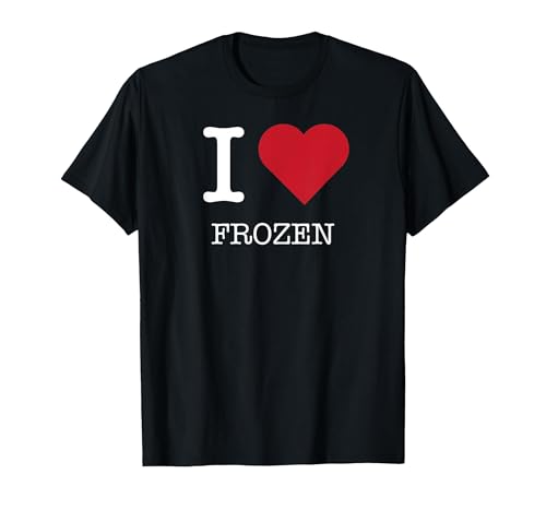 Image of I Heart Frozen 2, I Love Frozen T-Shirt, Men, Black, X-Large