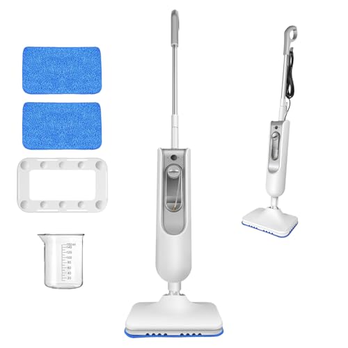 Lightweight Steam Mop Hard Floor Carpet Cleaner, 1300W Steamer with