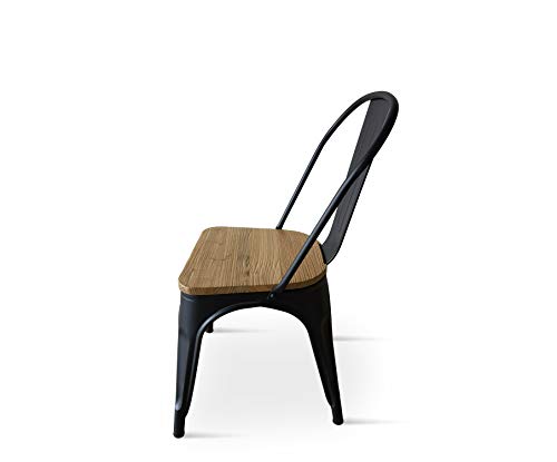 Lot 4 chaises industrielles empilables 3001W Kosmi
