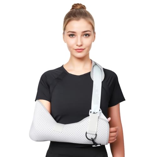 Laway Arm Sling for Women and Men,Shoulder Sling Immobilizer,Breathable Comfortable Sling Arm Shoulder Support,Adjustable Shoulder Rotator Cuff Support Brace,for Broken & Fractured Bones (Small)