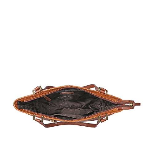 Image of Hidesign womens EE ASPEN III-M Large Marsala Tote Bag