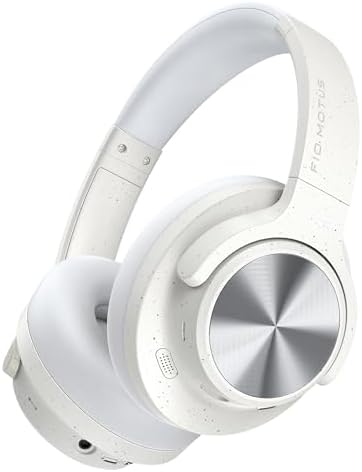 Noise Cancelling Headphones: Wireless Over Ear Bluetooth Headphones with 130H Playtime - Hi-Res Sound Custom EQ via App Deep Bass Comfort Fit Ear Cups for Travel Home Office