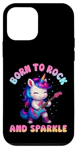 Born to Rock and Sparkle �L���[�g ���j�R�[�� �M�^�[ �L�b�Y ���̎q ���킢�� �X�}�z�P�[�X iPhone 12 mini �p