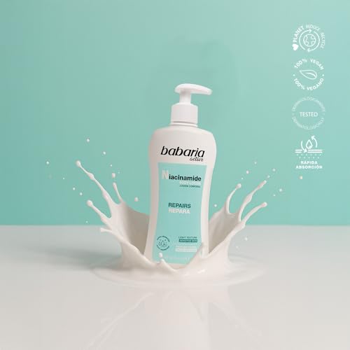 Babaria - Crema Corporal Con Niacinamida | Body Milk 400ml | Crema Con Niacinamida | Crema Hidratante Hombre Y Mujer | Crema Cuerpo - imagen 4