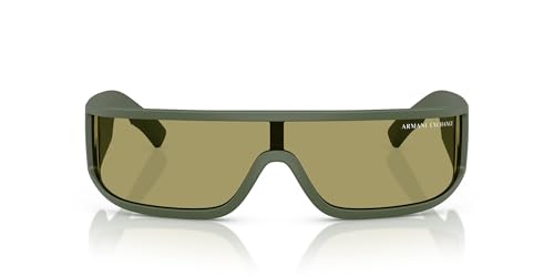 Image of Armani Exchange Men Ax4153su Universal Fit Sunglasses, Matte Green/Voodoo Green, 40 mm