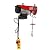 1543lbs Electric Hoist, 110V Zinc-Plated Steel Wire Hoist Electric Hoist with Remote Control & Single/Double Slings for Lifting in Factories, Warehouses, Construction Site, Mine Filed (1543lbs)