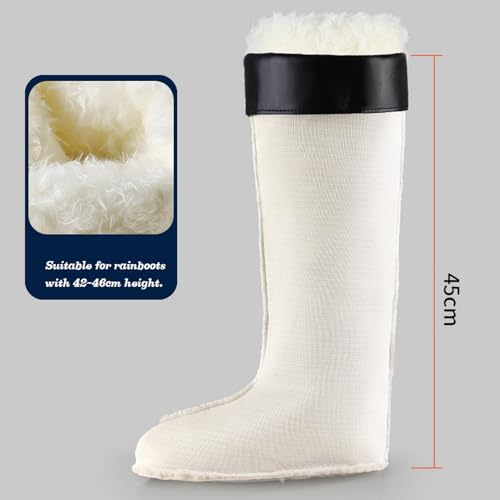 Reyox Men Cozy Boot Liners for Insulating Winter, Replacement Liners for Boots Rainboots2