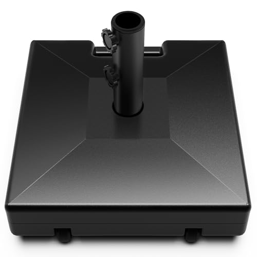 Patio Umbrella Base with Wheels and Handle, 120lbs...