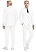 Ivory Mens Linen Suits Fashion Groomsmen Dress Suits for Wedding Homecoming Tuxedo Blazer Jacket Waistcoat Trousers Set iv-l