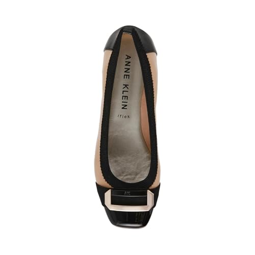 Image of Anne Klein Uplift Flats for Women - Textile Upper and Lining - Stretch Collar - 90 Flexibility - Square Cap Toe