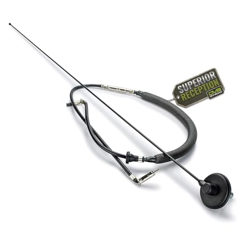 DV8 Offroad Full Size Car Antenna Compatible with Jeep Wrangler TJ (1997-2006) - 31 Inch Stainless Steel Radio Antenna Mast - High Reception AM/FM Trail Gear & Exterior Off-Road Accessories