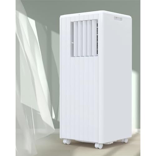 GAOMON Portable Air Conditioners, 8000 BTU Air Conditioner Portable for Room up to 350 Sq. Ft. with Remote Control, White, 8000 BTU